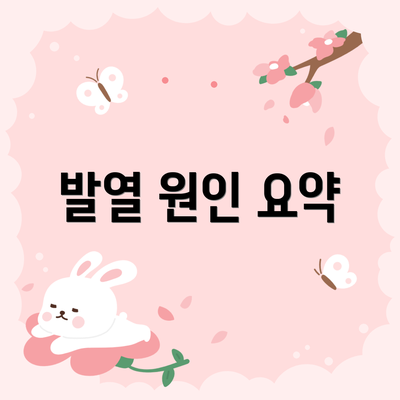 발열 원인 요약