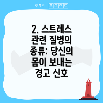 2. 스트레스 관련 질병의 종류: 당신의 몸이 보내는 경고 신호