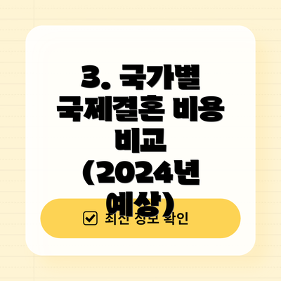 3. 국가별 국제결혼 비용 비교 (2024년 예상)