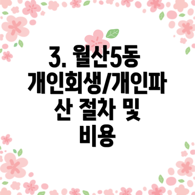 3. 월산5동 개인회생/개인파산 절차 및 비용