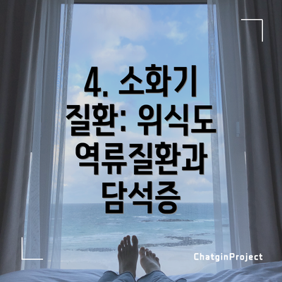 4. 소화기 질환: 위식도 역류질환과 담석증