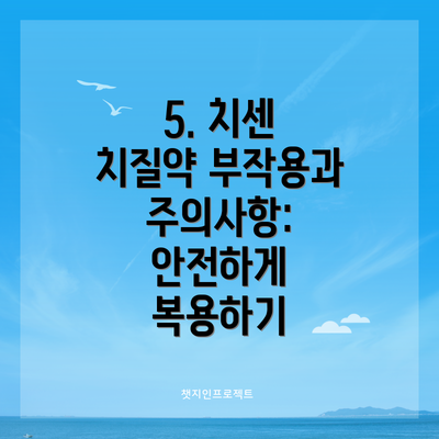 5. 치센 치질약 부작용과 주의사항: 안전하게 복용하기