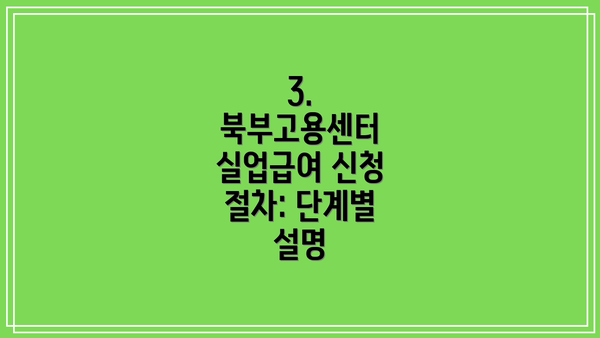 3. 북부고용센터 실업급여 신청 절차: 단계별 설명