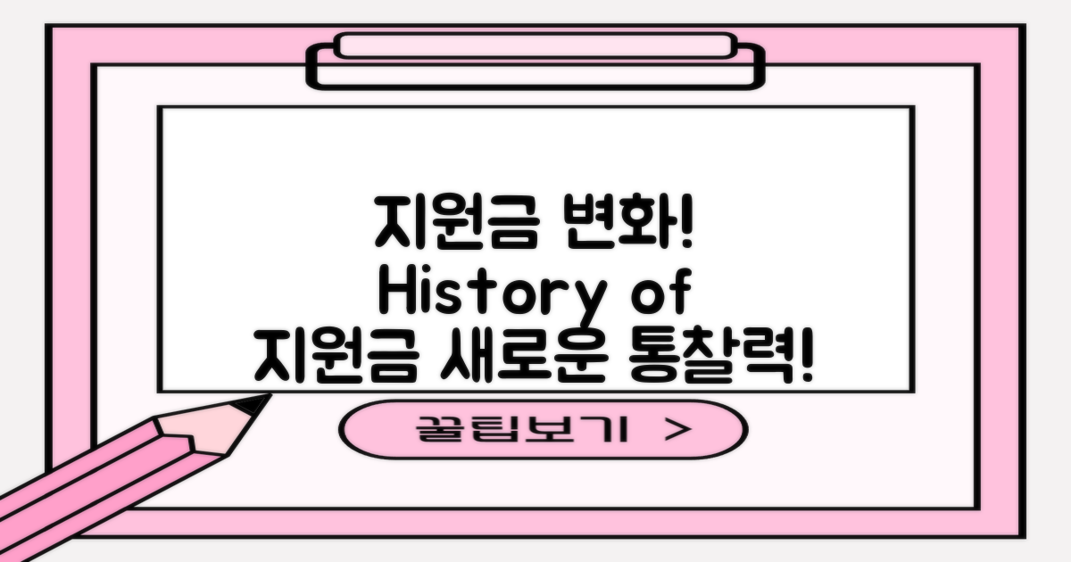 지원금 변화의 역사적 맥락