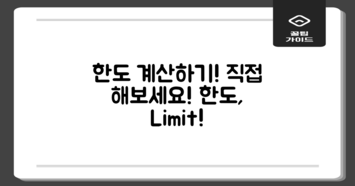 한도를 직접 계산해보세요