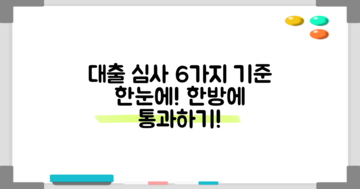6가지 대출 심사 기준