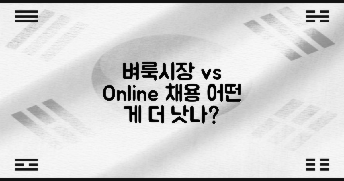 벼룩시장 vs 온라인 채용