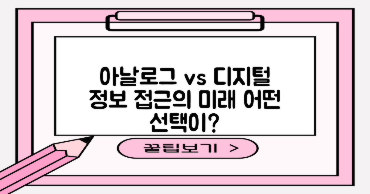 아날로그 vs 디지털 정보 접근