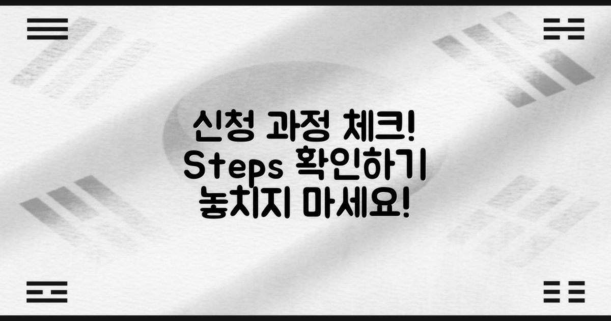 신청 과정을 체크하세요