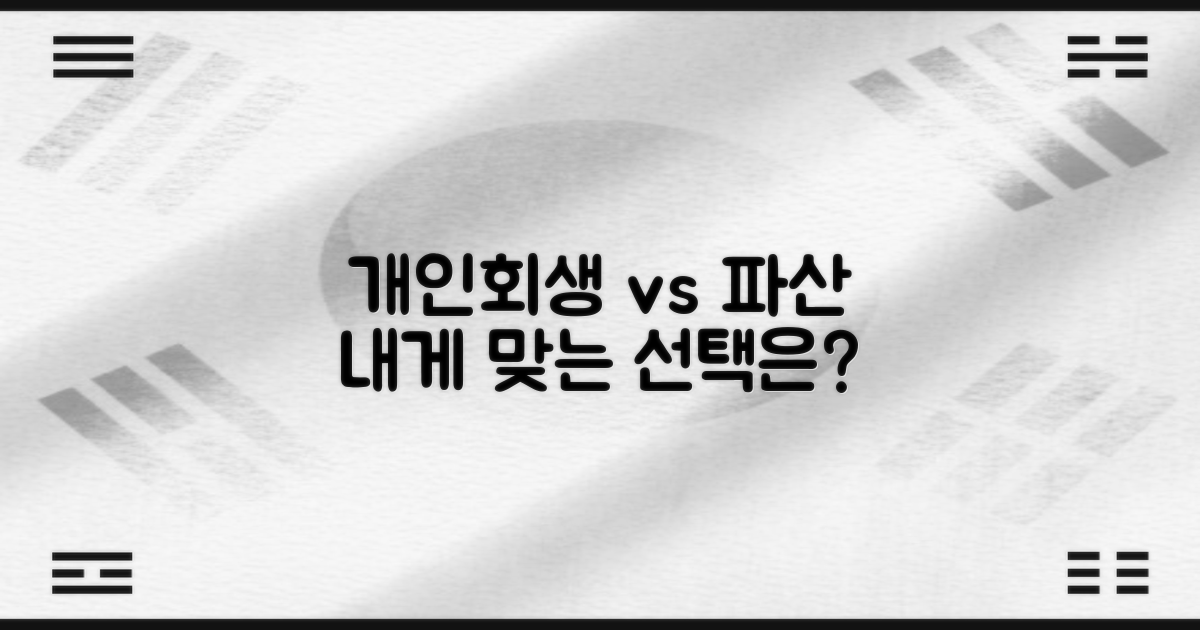개인회생 vs 개인파산 비교