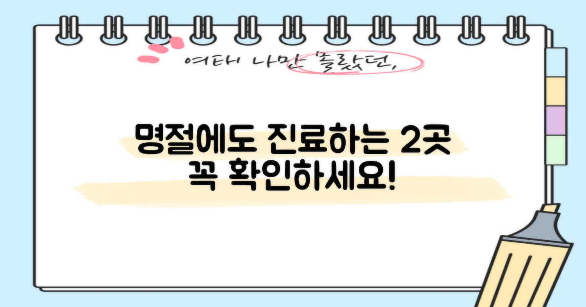 2곳, 명절에도 진료하는 곳