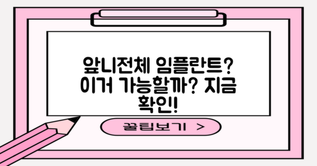 앞니/전체 임플란트, 가능할까?