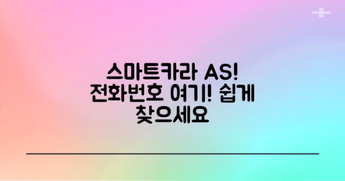 스마트카라 AS, 전화번호는?