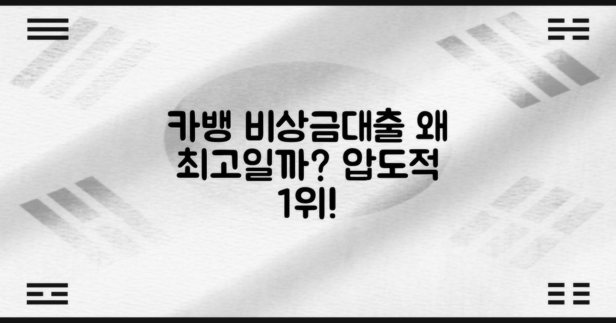 카뱅 비상금대출, 왜 최고일까?