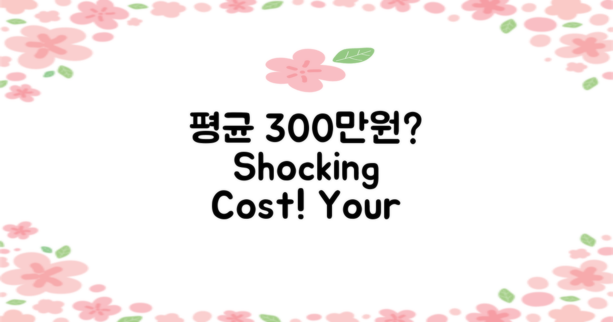평균 300만원 비용